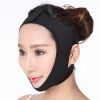 Elastic Face Slimming Bandage V Line Face Shaper Women Chin Cheek Lift Up Belt Facial Massager Strap Face Skin Care Tools Beauty - black L