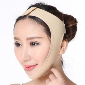 Elastic Face Slimming Bandage V Line Face Shaper Women Chin Cheek Lift Up Belt Facial Massager Strap Face Skin Care Tools Beauty - skin color  S