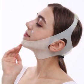 Women Chin Cheek Silicone Face Slimming Bandage Lift Up Belt V Line Face Shaper Facial Anti Wrinkle Strap Skin Care Beauty Tools - Grey