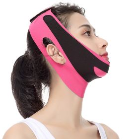 1PC Elastic Face Slimming Bandage Women V Line Face Shaper Chin Cheek Lift Up Belt Facial Anti Wrinkle Strap Face Skin Care Tool - Pink