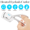 Heated Eyelash Curler Rechargeable Electric Eyelash Curler - White