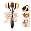 2 Pieces Foundation Brush Set Toothbrush Portable Concealer Brush Makeup Tools - 01