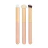 3-pack Concealer Brushes Set Cute Sponge Head Soft Hair Natural Fit Smudge Brush Makeup Brushes Beauty Tools - pink