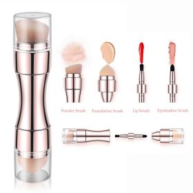 New product4 in 1 makeup brush foundation eyebrow shadow eyeliner brush cosmetic concealer professional - gold