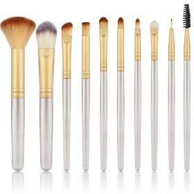 Professional Makeup Brushes Set Super Soft Blush Brush Foundation Concealer Eyeshadow  Eyelashes Beauty MakeUp Brush Cosmetic - 10-champagne