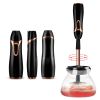 Woman Electric Makeup Brush Cleaner Dryer Set Machine Silicone Makeup Brushes Washing Cleanser Cleaning Tool - Black