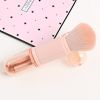 Double-headed four-in-one retractable brush convenient to carry double-headed makeup brush set beauty tools - Green