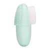 Double head face wash brush Japan silicone face wash brush manual face wash pore black head brush makeup brush beauty tool - Green