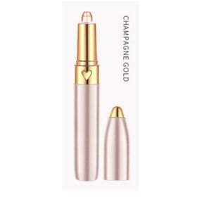 Beginner Portable Painless Ladies Fashion Makeup Remover Epilator Razor Trimmer Automatic Electronic Eyebrow Trimmer - Champagne gold