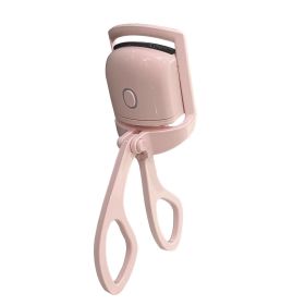 Portable Heated Eyelash Curler Electric Temperature Control Mini Eyelash Curler Electric Charging Makeup Tool - pink - 230mA