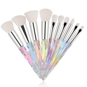 New Makeup Brush Set Eyebrow Shadow Lip Pencil Blush Cosmetic Brushes Blending Colorful Amazing Set - White