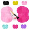 Newest Silicone Brush Cleaner Cosmetic Make Up Washing Brush Gel Cleaning Mat Foundation Makeup Brush Cleaner Pad Scrubbe Board - China - Sky Blue