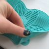 Newest Silicone Brush Cleaner Cosmetic Make Up Washing Brush Gel Cleaning Mat Foundation Makeup Brush Cleaner Pad Scrubbe Board - China - Sky Blue