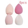 Different Sizes Makeup Sponge Dry&amp;Wet Use Cosmetic Puff Sponge maquiagem Foundation Powder Blush Beauty Tools with Storage Box - Pink