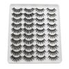 20 Pairs Mink Lashes Natural False Eyelashes Dramatic Volume Fake Lashes Soft Thick Long Eyelashes Wispy Makeup Extension 2022 - 1Pc tweezers