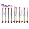 New Makeup Brush Set Eyebrow Shadow Lip Pencil Blush Cosmetic Brushes Blending Colorful Amazing Set - Multicolor