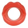 Silicone Rubber Face Slimmer Exercise Mouth Piece Muscle Anti Wrinkle Lip Trainer Mouth Massager Exerciser Mouthpiece Face Care - Red