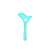 1pcs Silicone Eyeliner Makeup Stencils Multifunctional Drawing Lipstick Wearing Aid Face Cream Mask Applicator Beauty Tool - Blue