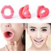 Silicone Rubber Face Slimmer Exercise Mouth Piece Muscle Anti Wrinkle Lip Trainer Mouth Massager Exerciser Mouthpiece Face Care - Pink