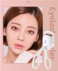 Portable Heated Eyelash Curler Electric Temperature Control Mini Eyelash Curler Electric Charging Makeup Tool - white - 230mA