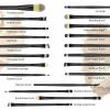 Professional Makeup Brushes Set Eyeshadow Eyeliner Powder Foundation Eyeshaow Powder Kit Set Beauty - Black - 20 Pcs