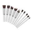 Professional Makeup Brushes Set Eyeshadow Eyeliner Powder Foundation Eyeshaow Powder Kit Set Beauty - White - 10 Pcs