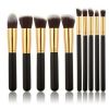 Professional Makeup Brushes Set Eyeshadow Eyeliner Powder Foundation Eyeshaow Powder Kit Set Beauty - Black - 10 Pcs