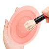 Silicone Washing Pad Makeup Brush Cleaning Cup Folding Bowl Large Beauty Tools Makeup Brush Cleaning Pad - Purple