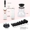 Woman Electric Makeup Brush Cleaner Dryer Set Machine Silicone Makeup Brushes Washing Cleanser Cleaning Tool - Black