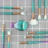 New Makeup Brush Set Eyebrow Shadow Lip Pencil Blush Cosmetic Brushes Blending Colorful Amazing Set - Green