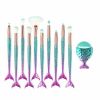 New Makeup Brush Set Eyebrow Shadow Lip Pencil Blush Cosmetic Brushes Blending Colorful Amazing Set - Green