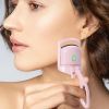 Portable Heated Eyelash Curler Electric Temperature Control Mini Eyelash Curler Electric Charging Makeup Tool - pink - 150mA